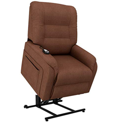 vidaXL Poltrona Alzapersona Elettrica Reclinabile Regolabile con Braccioli Imbottita Morbida Elegante Sedia Relax Poltroncina Marrone in Similpelle en oferta