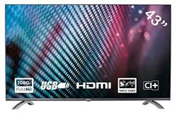 Yasin YT43FTB1 Televisore 43 pollici (108 cm) LED TV (Full HD, Triple Tuner, CI+, HDMI, lettore multimediale via USB 2.0) en oferta