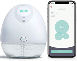 Elvie Pompa singola silenziosa indossabile tiralatte con app – Tiralatte elettrico portatile a mani libere perfetto per mamme che allattano al seno características