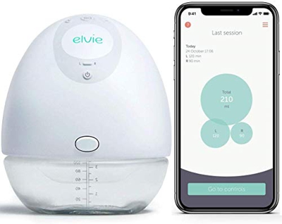 Elvie Pompa singola silenziosa indossabile tiralatte con app – Tiralatte elettrico portatile a mani libere perfetto per mamme che allattano al seno