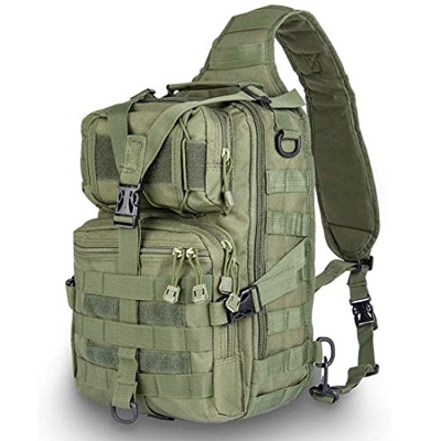 HOPOPOWER Borsa a tracolla tattica, zaino militare Rover Zaino per sport all'aria aperta per caccia, trekking e campeggio