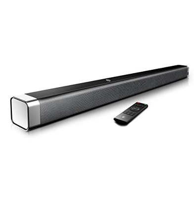 BOMAKER Soundbar 2.0 Canali, Altoparlante Hi-Fi Suono Surround 3D 60W 120dB, Barra Soundbar ODINE I Bluetooth 5.0 Wireless & Cablata Compatibile TV/Ce