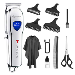 EIVOTOR Tagliacapelli Elettrico Uomo Trimmer per Capelli Regolabarba Trimmer di Precisione con Pettine Guida 1-4mm Multifunzione Corpo Barba Naso Raso características