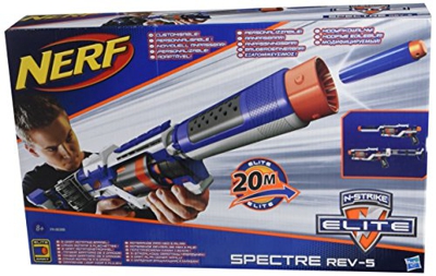 Nerf N-Strike Rev-5, Fucile Giocattolo con cartucce