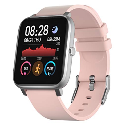 Smartwatch, IDEALROYAL Smart Watch Fitness Tracker Monitor de frecuencia cardíaca a prueba de agua, Monitor de sueño, Reloj Hombres Mujeres Bluetooth 
