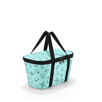 Reisenthel coolerbag xs cats and dogs Borsa sportiva per bambini, 28 cm, 4 liters, Turchese (Mint)