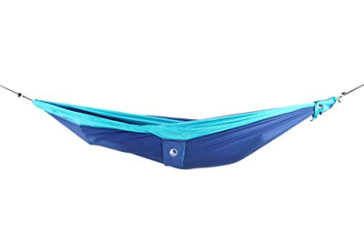 Ticket to the Moon - Amaca originale Ticket to the Moon + borsa Express + gancio a S 320 x 200 cm, amaca per due, Royal Blue/Turquoise