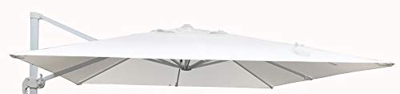 MICHELE SOGARI Telo Ricambio per ombrellone 3x3 a Base decentrata - Colore Bianco
