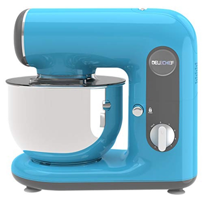 Planetaria Robot da Cucina Mixer, DELECHEF Mixer Impastatrice 1000W 6 Velocità con Ciotola di Miscelazione 4L in Acciaio Inossidabile Frusta Gancio Im