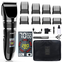 Tagliacapelli Uomo Professionale, Hairclipper a Batteria di Precisione, Rasoio Elettrico Impermeabile per Baffi o Capelli, Hair Trimmer da Uomo e Rica características