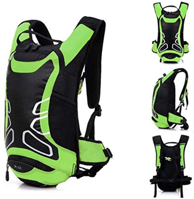 Zaino impermeabile per mountain bike, ciclismo, equitazione, corsa, campeggio, escursionismo, trekking, zaino zaino zaino a spalla (verde)