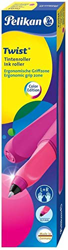 Pelikan 804202 Penna a Sfera Roller Twist, Cartuccia Blu KM Inclusa, Fusto Ergonomico, per Destrimani e Mancini, Lista Scuola, Fucsia en oferta