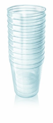 Philips Avent SCF616/10 Vasetti VIA, Capacità 240 ml, 10 Pezzi