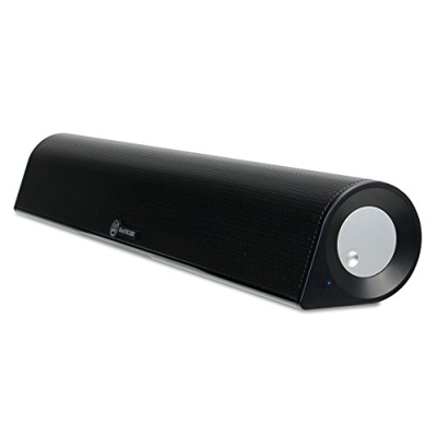 GOgroove Soundbar del Computer Wireless- BlueSYNC BBR Stereo Bluetooth, Alimentato Via USB, Ricaricabile, Streaming Wireless e Ingresso AUX da 3,5 mm