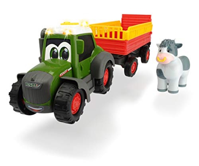 Dickie Toys- Happy Fendt Giocattolo, Colore Verde, Rosso/Giallo, 203815004
