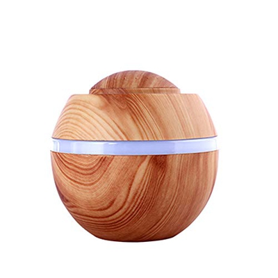 Weehey Mini umidificatore USB Aroma Diffusore di Olio Essenziale con 7 LED Che cambiano Colore Nighlight per l'home Office