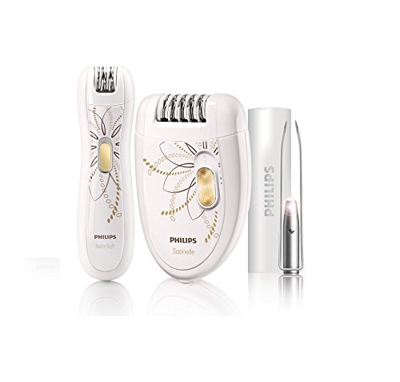 Philips HP6540/00 Set Edizione Limitata per l'Epilazione con Epilatore, Epilatore di Precisione e Pinzette Intelligenti