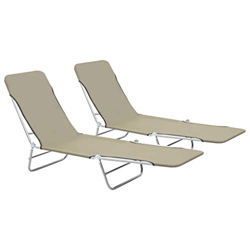 Festnight 2 pz Lettini Prendisole Pieghevoli,Lettino Prendisole da Campeggio,Lettino Prendisole Portatile,Sedie a Sdraio da Giardino Pieghevole Portat en oferta
