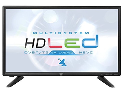 Trevi Ltv 2001 Sat Televisore LED 20” con Decoder Digitale Terrestre Dvbt-T2 e Satellitare Dvbs-S2, Alimentazione con Cavo di Corrente e Presa Accendi
