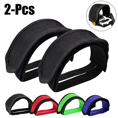 Fansport Pedale Biciclette Cinghie Toe Piede Bicicletta Cinghie Bici Pedali Cinghie Clip per Fixed Gear Bike (1 Paio)