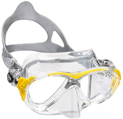 Cressi Eyes Evolution Crystal Maschera Subacquea con Alte Prestazioni, Unisex Adulto, Trasparente/Giallo características