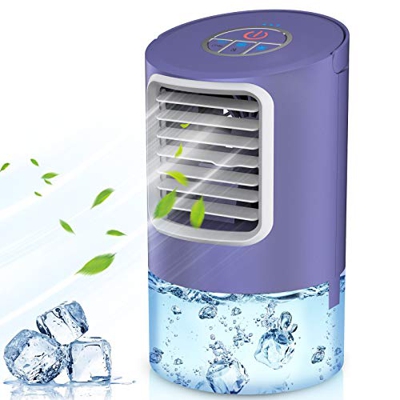 Condizionatore portatile da tavolo da 400 ml, dispositivo di raffreddamento dell'aria 4 in 1, ventilatore del condizionatore d'aria mobile silenzioso,