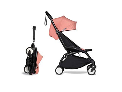 Babyzen Poussette Ultra-compacte YOYO2 avec Repose-Pieds Ginger Noir 6+