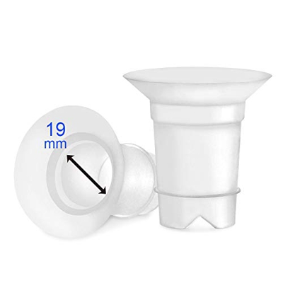 Maymom - Inserti flangia da 19 mm per Medela e 24 mm Spectra, da utilizzare con Medela, Freestyle, Harmony e Sonata, per ridurre il canale nipplo da 2