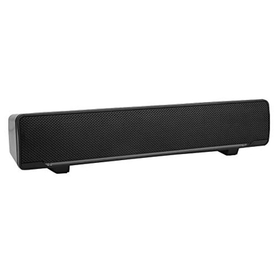 ASHATA Soundbar Altoparlanti cablati USB 3D Stereo Bass Surround Manopola Volume Audio LED Blu Luce respiratoria con Spina Audio da 3,5 mm Lettore Mus