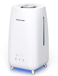 Umidificatore Ambiente, Manwe Umidificatore Ultrasuoni Silenziosi da 28dB, 3000 ml, Umidificatore ad Alta Capacità, Silenzioso, con 2 Ugelli Girevoli, características