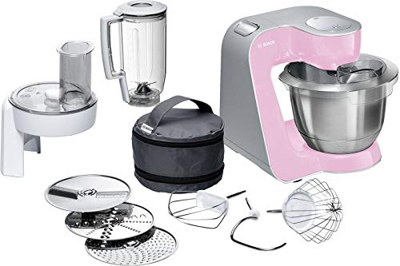 Bosch MUM58K20 Macchina da Cucina 3,9 L, Acciaio inossidabile, Argento/Rosa