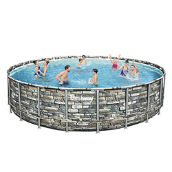 Bestway Piscina Fuori Terra Power Steel, Effetto Pietra características