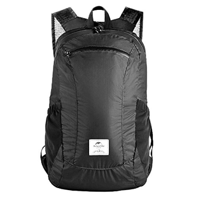 TRIWONDER Zaino Impermeabile, Zainetto Pieghevole e Ultraleggero da 18 / 22L, Zaino Idratazione da Trail Running Trekking Viaggio per Uomo Donna (Nero