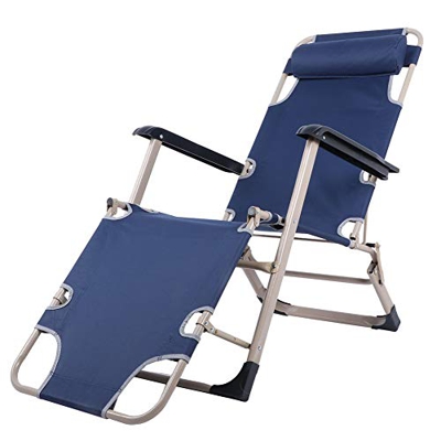 AYNEFY Sedia Sdraio Reclinabile per Esterni, Sedie a Sdraio da Sole Lettino Pieghevole Poltrona Relax per Giardino Piscina e Spiaggia, 176x47x40 cm (B