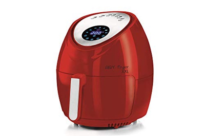 Ariete 4618, Airy Fryer XXL, Friggitrice ad Aria, 5,5 Litri, Frigge Senza Olio 2,5 kg di Patatine, 1800 Watt, Rosso