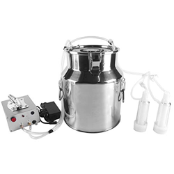 S SMAUTOP Kit per mungitrice elettrica Mungitrice elettrica della pompa Mini macchina per mungitrice a doppia testa portatile in acciaio inox macchina en oferta