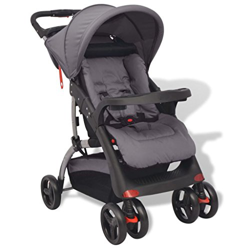 Tidyard Passeggino Leggero/Compatto, Pieghevole d'Una Mano 15 kg 102 x 52 x 100 cm | Grigio e Nero características