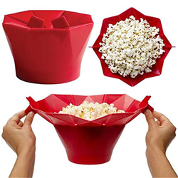 bingx Forno a microonde del Silicone Popcorn Ciotola Cucina Facile Strumenti Magica Domestica Popcorn Maker Container Healthy Cooking Tools - Colore C características