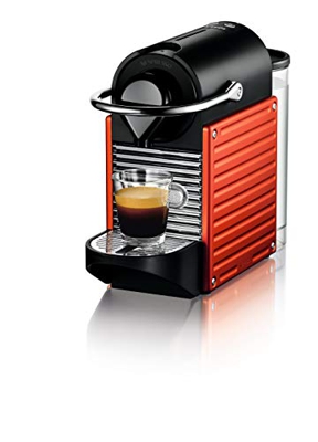 Krups Nespresso Pixie XN3045K Macchina per caffè Espresso, Ricette Programmabili, 1260 W, Rossa, 0.7 Litri, Rosso