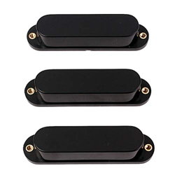 Healifty 3 pz cover pickup chitarra humbucker collo chitarra single coil pickup cover per accessori per chitarra elettrica (nero) en oferta