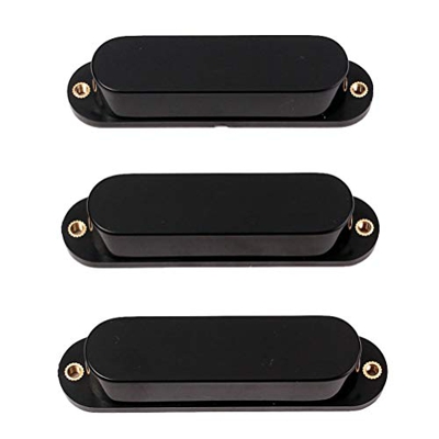 Healifty 3 pz cover pickup chitarra humbucker collo chitarra single coil pickup cover per accessori per chitarra elettrica (nero)