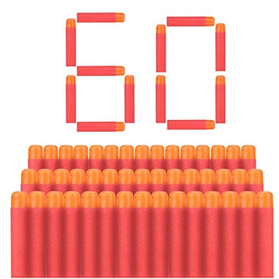 welltop Pallottole di Ricarica per Freccette in Schiuma per Nerf N-Strike Elite Serie Mega Blaster Bambini Pistola Giocattolo 9,5 cm Freccette di Rica