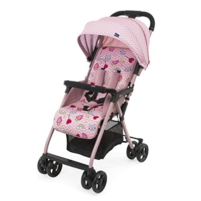 Chicco OHlalà 3 Passeggino Ultraleggero da 0 Mesi a 15 kg, Reclinabile e Pieghevole con Cestello Capiente, Chiusura Compatta, Parapioggia e Cappottina