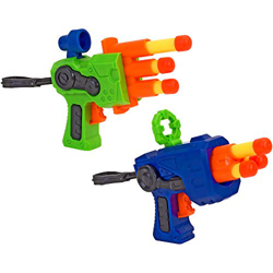 W'TOY- Pistola Soft con 6 Proiettili, 2 Pezzi, Multicolore, 37566 en oferta