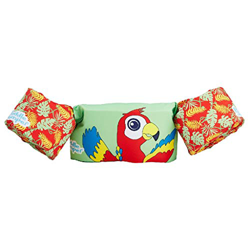 SEVYLOR Schwimmflügel Puddle Jumper, Schwimmhilfe, Schwimmweste, für Kinder und Kleinkinder von 2-6 Jahre, 15-30kg, Schwimmscheiben, Rot, Papagei, Uni precio