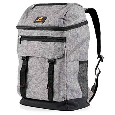 CampFeuer Zaino termico | grigio | leggero e impermeabile | Borsa isolante da 20 litri per BBQ, campeggio, spiaggia e attività all'aperto