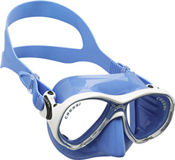 Cressi Marea Jr, Maschera Subacquea a Due Vetri Separati Unisex Bambini, Blu/Bianco, 7-13 Anni características
