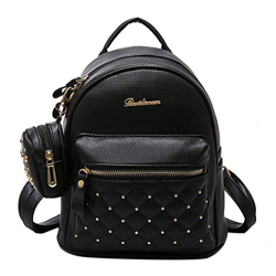 Jywmsc Donna Pelle Sintetica Zaino Daypack antifurto Le signore Elegante Borse Borsa del Portatile con Rivetto características