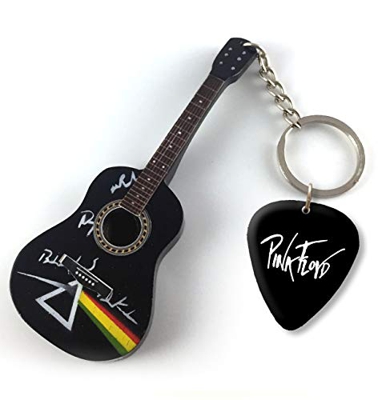 Pink Floyd Dark Side of the Moon Acoustic USS Portachiavi per chitarra e plettro abbinato