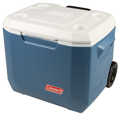 Coleman Xtreme Wheeled Cooler 50QT, borsa frigo passiva con ruote, capacità 47 l, isolamento integrale in PU, raffreddamento per almeno 4 giorni